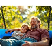 Leagan tip cuib pentru copii, dreptunghiular xxl, 110 x 70 cm, 150 kg, neo-sport 110500, albastru edeedi110500