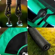 Leagan tip cuib pentru copii xxl, 100 cm, 150 kg, neo-sport 1081, verde edeedi1081l