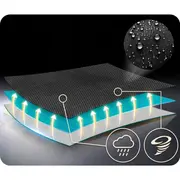 Leagan tip cuib pentru copii xxl, 100 cm, 150 kg, neo-sport 1082, turcoaz edeedi1082