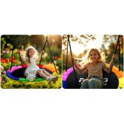 Leagan tip cuib pentru copii xxl, 100 cm, 150 kg, neo-sport 1085, multicolor edeedi1085m