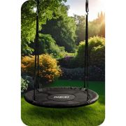 Leagan tip cuib pentru copii xxl, 100 cm, 150 kg, neo-sport 110300, negru edeedi110300