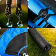 Leagan tip cuib pentru copii xxl, 120 cm, 150 kg, neo-sport 1061, albastru edeedi1061