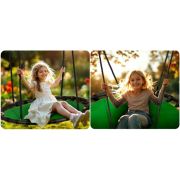 Leagan tip cuib pentru copii xxl, 120 cm, 150 kg, neo-sport 110222, verde edeedi110222