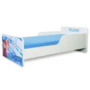 Pachet Complet Pat Start Frozen fete 2-12 ani include saltea SmartNest de 12 cm cu lana, husa, lenjerie, perna si pilota