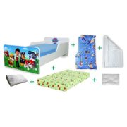 2 laterale Pat copii Paw Patrol 2-12 ani cu sertar - 2LPC-P-MK-SRT-PAW-80