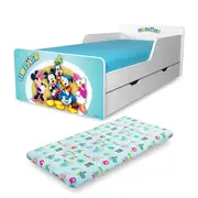 Pat Clubhouse Baieti 2-12 ani cu sertar si Saltea cu lana SafeNest inclusa - PC-P-MK-SRT-CHB-80