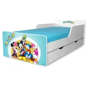 Pat Clubhouse Baieti 2-12 ani cu sertar si Saltea cu lana SafeNest inclusa - PC-P-MK-SRT-CHB-80