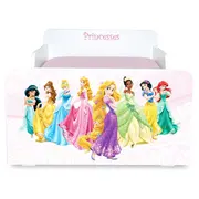 Pachet Promo Pat de Fete 2-12 ani Start Printese, saltea SmartNest cu lana 160x80x12 cm si husa impermeabila - PC-PCH-PRO-STR-PRN-80