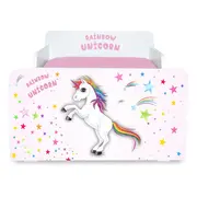 Pat pentru Fete 2-12 ani Start Unicorn cu sertar si saltea 160x80cm inclusa  - PC-P-MK-UNC-SRT-80