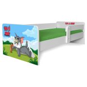 Pat Copii 2-12 Ani cu Tom Si Jerry P1 cu Saltea SafeNest Inclusa Pc-p-mk-tmj-p1-80
