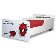 Pachet Promo Pat Start Spiderman Baieti 2-12 ani cu saltea SmartNest 160x80x12 cm SmartNest cu lana si husa impermeabila - PC-PCH-PRO-STR-SPM-80