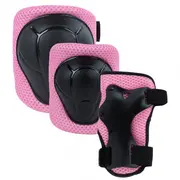 Set De Protectie Kidwell Trix, Genunchiere, Cotiere Si Palme, Marime M, 25-50 Kg, Pink Pjbzeoctri02a2