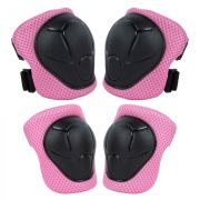 Set De Protectie Kidwell Trix, Genunchiere, Cotiere Si Palme, Marime M, 25-50 Kg, Pink Pjbzeoctri02a2