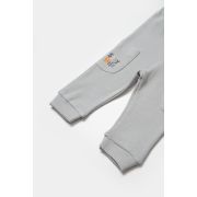 Set bluzita cu pantalon Lion, gri, BabyCosy, 100%bumbac (Marime: 6-9 luni) JEMBC-CSYW1024-6