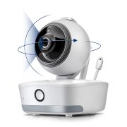 Video monitor digital pentru bebelusi cu camera rotativa si urmarire inteligenta a miscarii, REER BabyCam XL 80440