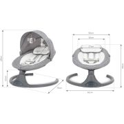Balansoar Leagan Electric 2 In 1, Bluetooth, Plasa Insecte,  Luxi Dark Melange Pjbbuellux01a1