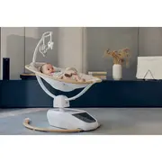 Balansoar si sezlong, Lionelo, Olivia, 2 in 1, Electric, Cu leganare 3D, 5 moduri de balansare in mai multe directii, Cu 13 melodii, Scaun pivotant la 180 grade, Reglabil, Cu arcada jucarii, Bej BYNLO-OLIVIA_BEIGE_NATURAL