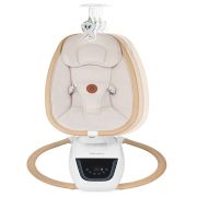 Balansoar si sezlong, Lionelo, Olivia, 2 in 1, Electric, Cu leganare 3D, 5 moduri de balansare in mai multe directii, Cu 13 melodii, Scaun pivotant la 180 grade, Reglabil, Cu arcada jucarii, Bej BYNLO-OLIVIA_BEIGE_NATURAL