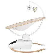 Balansoar si sezlong, Lionelo, Olivia, 2 in 1, Electric, Cu leganare 3D, 5 moduri de balansare in mai multe directii, Cu 13 melodii, Scaun pivotant la 180 grade, Reglabil, Cu arcada jucarii, Bej BYNLO-OLIVIA_BEIGE_NATURAL