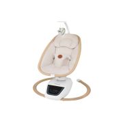 Balansoar si sezlong, Lionelo, Olivia, 2 in 1, Electric, Cu leganare 3D, 5 moduri de balansare in mai multe directii, Cu 13 melodii, Scaun pivotant la 180 grade, Reglabil, Cu arcada jucarii, Bej BYNLO-OLIVIA_BEIGE_NATURAL