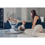 Balansoar si sezlong, Lionelo, Olivia, 2 in 1, Electric, Cu leganare 3D, 5 moduri de balansare in mai multe directii, Cu 13 melodii, Scaun pivotant la 180 grade, Reglabil, Cu arcada jucarii, Bej BYNLO-OLIVIA_BEIGE_NATURAL