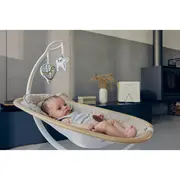 Balansoar si sezlong, Lionelo, Olivia, 2 in 1, Electric, Cu leganare 3D, 5 moduri de balansare in mai multe directii, Cu 13 melodii, Scaun pivotant la 180 grade, Reglabil, Cu arcada jucarii, Bej BYNLO-OLIVIA_BEIGE_NATURAL