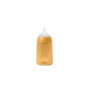 Biberon din silicon, 240ml, Colour Essence SX Pro debit mediu, galben muștar JEM8426420081177