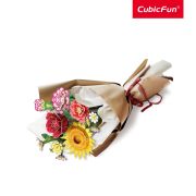 Cubic Fun - Buchet de Flori asortate 3D 363 piese ARTCUP867h