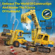 Cubic Fun - Joc Educativ STEM National Geographic puzzle 3D Excavator si Stivuitor ARTCUDS1131h