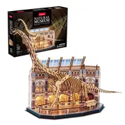 Cubic Fun - Puzzle 3D cu LED muzeul natural Brachiosaurus 217 piese ARTCUL544h