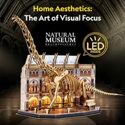 Cubic Fun - Puzzle 3D cu LED muzeul natural Brachiosaurus 217 piese ARTCUL544h