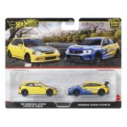 HOT WHEELS PREMIUM SET 2 MASINUTE METALICE HONDA CIVIC 99 TIP R EK9 SI HONDA CIVIC TIP R SCARA 1:64 VIVMTHBL96_JBL00