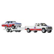 HOT WHEELS TRANSPORTATOR CHEVY SILVERADO 3500 88 CU MASINUTA CHEVY NOVA 63 SCARA 1:64 VIVMTFLF56_HRV42