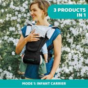 Marsupiu ergonomic multifunctional Chicco Hip Seat cu suport pentru sold, HazelWood (Crem). luni+ CHC79147-8_HAZELWOOD