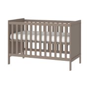 Patut bebelusi din MDF 120×60 cm,transformabil in SOFA, Elisabeth II Chocolate + Saltea Cocos EKDek92060