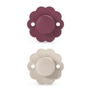 Set 2 suzete fiziologice 6-18 luni, roz aprins, Wonderland Butterfly Suavinex JEM8426420084413
