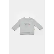 Set bluzita cu pantalon Lion, gri, BabyCosy, 100%bumbac (Marime: 12-18 Luni) JEMBC-CSYW1024-12