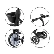 Tricicleta cu cadru robust din otel, roti Eva, +24 luni, Bobby Black EKDmm9564