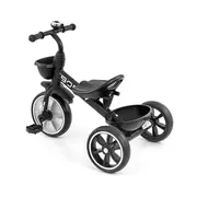 Tricicleta cu cadru robust din otel, roti Eva, +24 luni, Bobby Black EKDmm9564