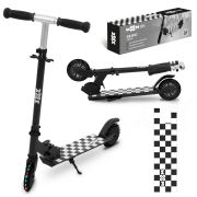 Trotineta Pliabila, Wxm, Skipo Chess, Aluminiu, Roti Led 120mm, Pana La 50 Kg, White Black Pjbhsskib01