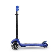 Trotineta pliabila Milly Mally Sparky Blue, roti din silicon cu Led, platforma iluminata, greutate admisa 50 kg EKDmm0368