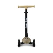 Trotineta pliabila Milly Mally Sparky Champagne, roti din silicon cu Led, platforma iluminata, greutate admisa 50 kg EKDmm0351