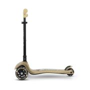 Trotineta pliabila Milly Mally Sparky Champagne, roti din silicon cu Led, platforma iluminata, greutate admisa 50 kg EKDmm0351