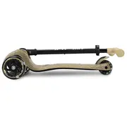 Trotineta pliabila Milly Mally Sparky Champagne, roti din silicon cu Led, platforma iluminata, greutate admisa 50 kg EKDmm0351