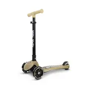Trotineta pliabila Milly Mally Sparky Champagne, roti din silicon cu Led, platforma iluminata, greutate admisa 50 kg EKDmm0351