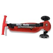 Trotineta pliabila Milly Mally Sparky Red, roti din silicon cu Led, platforma iluminata, greutate admisa 50 kg EKDmm0375
