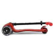 Trotineta pliabila Milly Mally Sparky Red, roti din silicon cu Led, platforma iluminata, greutate admisa 50 kg EKDmm0375