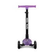Trotineta pliabila Milly Mally Sparky Violet, roti din silicon cu Led, platforma iluminata, greutate admisa 50 kg EKDmm0344