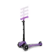 Trotineta pliabila Milly Mally Sparky Violet, roti din silicon cu Led, platforma iluminata, greutate admisa 50 kg EKDmm0344