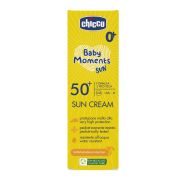 Crema protectie solara Chicco Baby Moments SPF 50+, 75 ml, 0 luni+ CHC11258-9